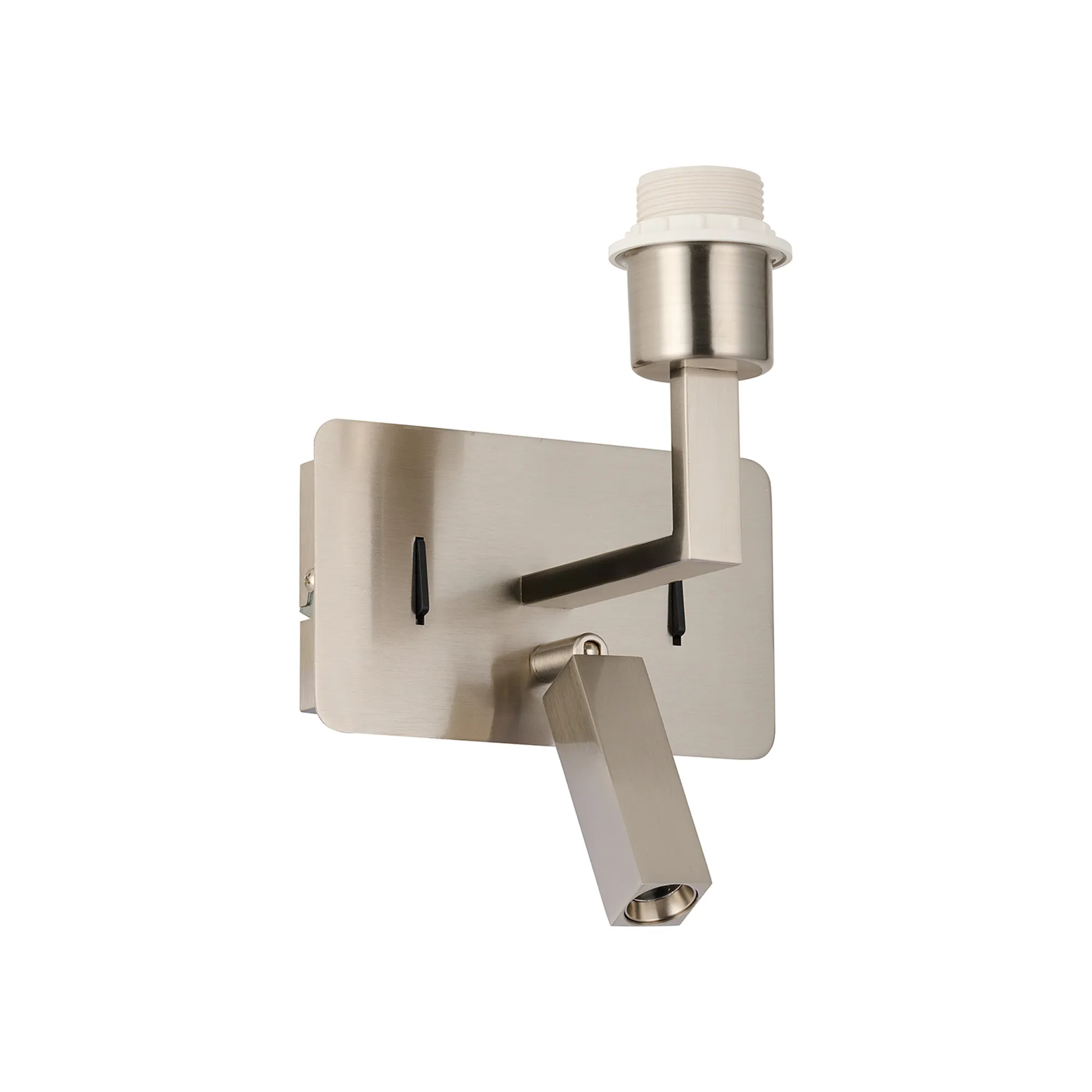 Clara Satin Nickel Wall Lights Deco Reading Lights